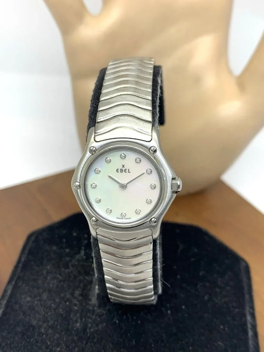 Ebel Women's Watch Swiss Quartz Mother of Pearl Diamond Stainless Steel 23mm
